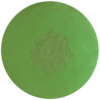 zafu cushion round lotus embroidered with buckwheat filling-green