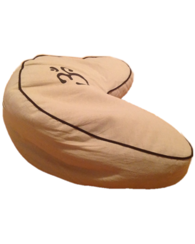 Crescent zafu yoga meditation cushion